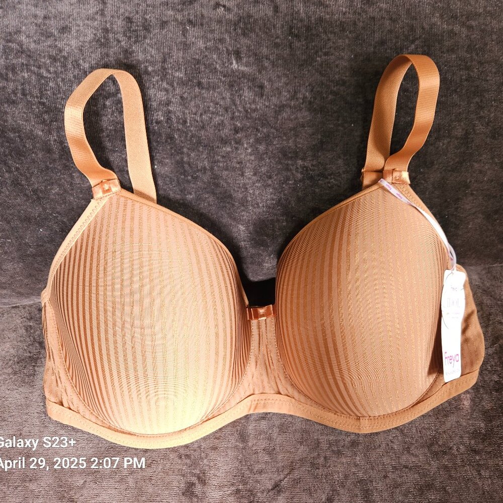 NEW Freya Idol Balcony T-Shirt Bra US 34G UK 34F Cinnamon NWT